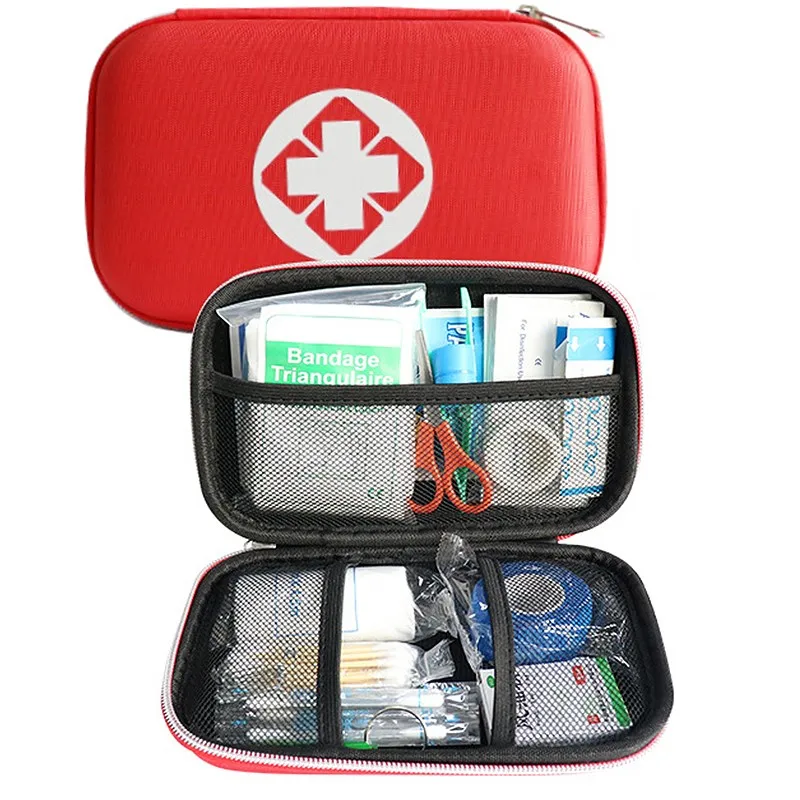 New 101 Items/Set Outdoor Portable Waterproof First Aid Kit Red EVA Bag For Family Or Travel Emergency Medical Treatment