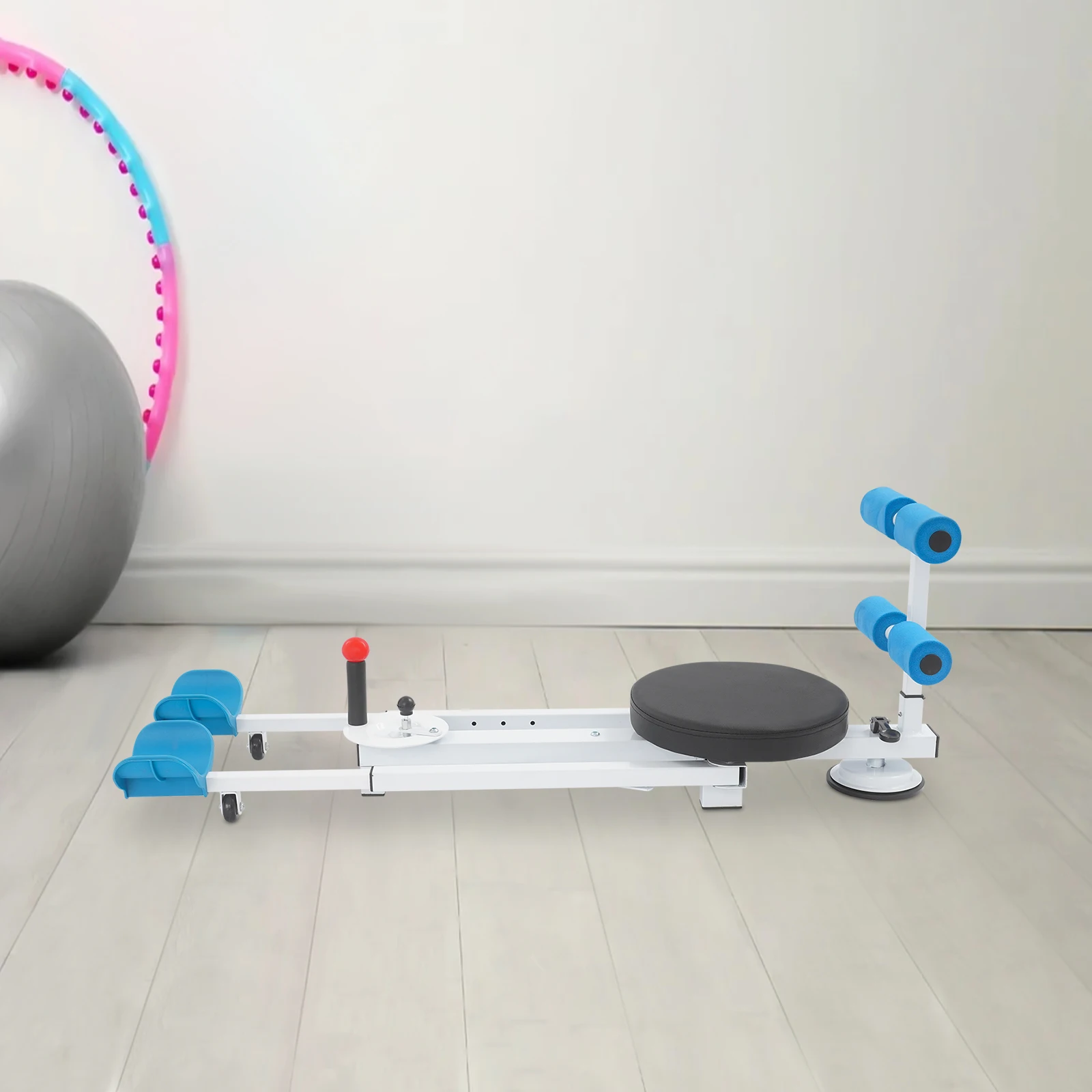 

Тренажер для растяжки ног, оборудование для растяжки, многофункциональный тренажер из пеноматериала и сплава, 168,5*70*43,5 см, 0-180° ° Регулируемый тренажер для дома и спортзала