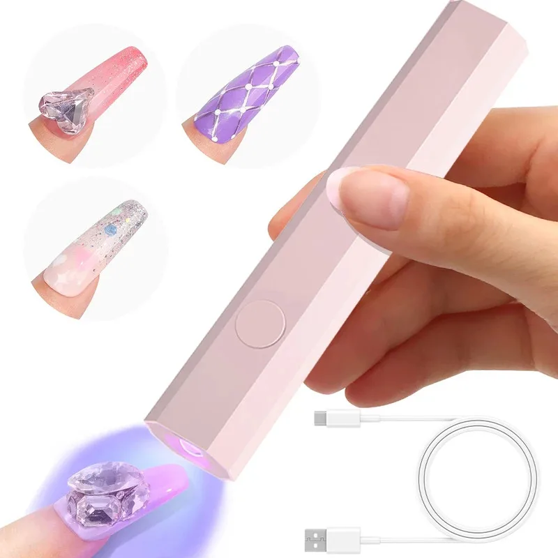 YIKOOLIN Draagbare nageldroger UV Led-lamp voor het uitharden van alle gellak USB Professionele sneldrogende manicuremachine Nail Art Tools