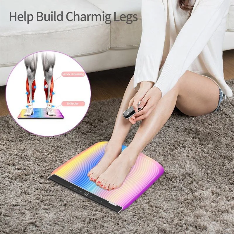 Vibrating Mat Feet Electric Therapy Pulse Stimulator Massager Foot Massager Pad Muscle Improve Blood Circulation Relieve Ache