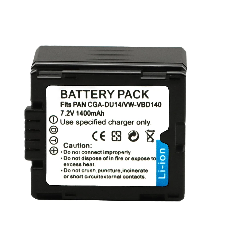 New 1400mAh CGA-DU21 CGA-DU14 CGR-DU06 CGR-DU07 Camera Battery for Panasonic NV-GS28 GS500 GS27 GS328 GS50 VW-VBD070