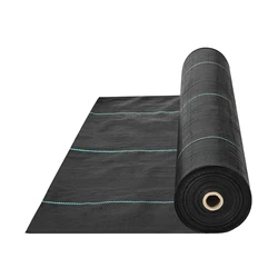 SucceBuy Weed Barrier Landscape Fabric Heavy Duty Garden Fabric Woven PP Weed Control Driveway Geotextile Fabric for Landscaping