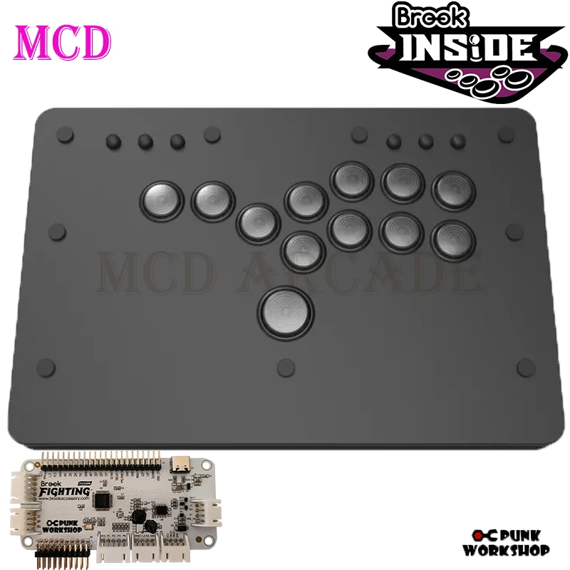 Punk Workshop Mini HitBox Controller With Brook Wingman FGC