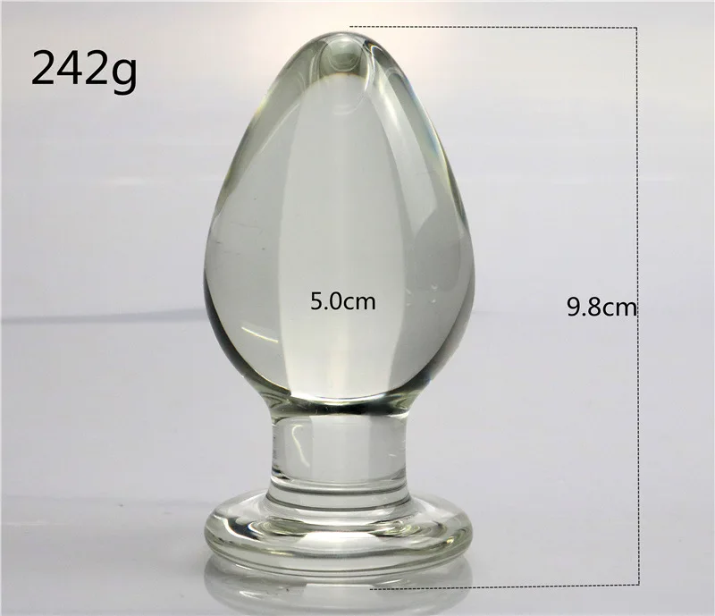 5cm Glass Anal Plug for Adult Use, Female and Male Anal Expansion, Masturbation, and Sexual Intercourse Products