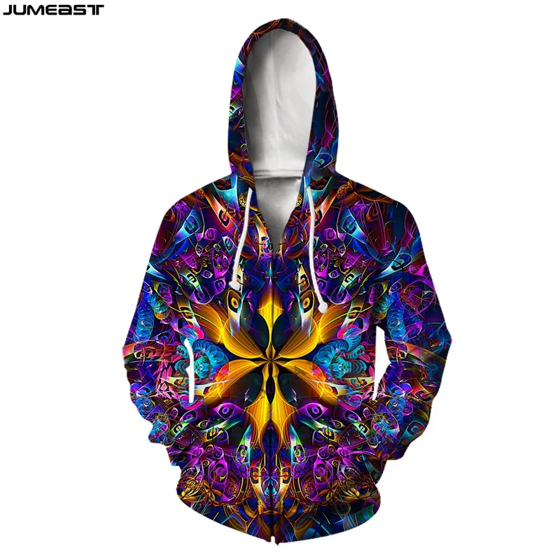 

JumeastMen's Jacket Women's Hoodies Abstract Art 3D Oversized Zipper Coat Streetwear Harajuku Pullover Spring Autumn Tracksuit