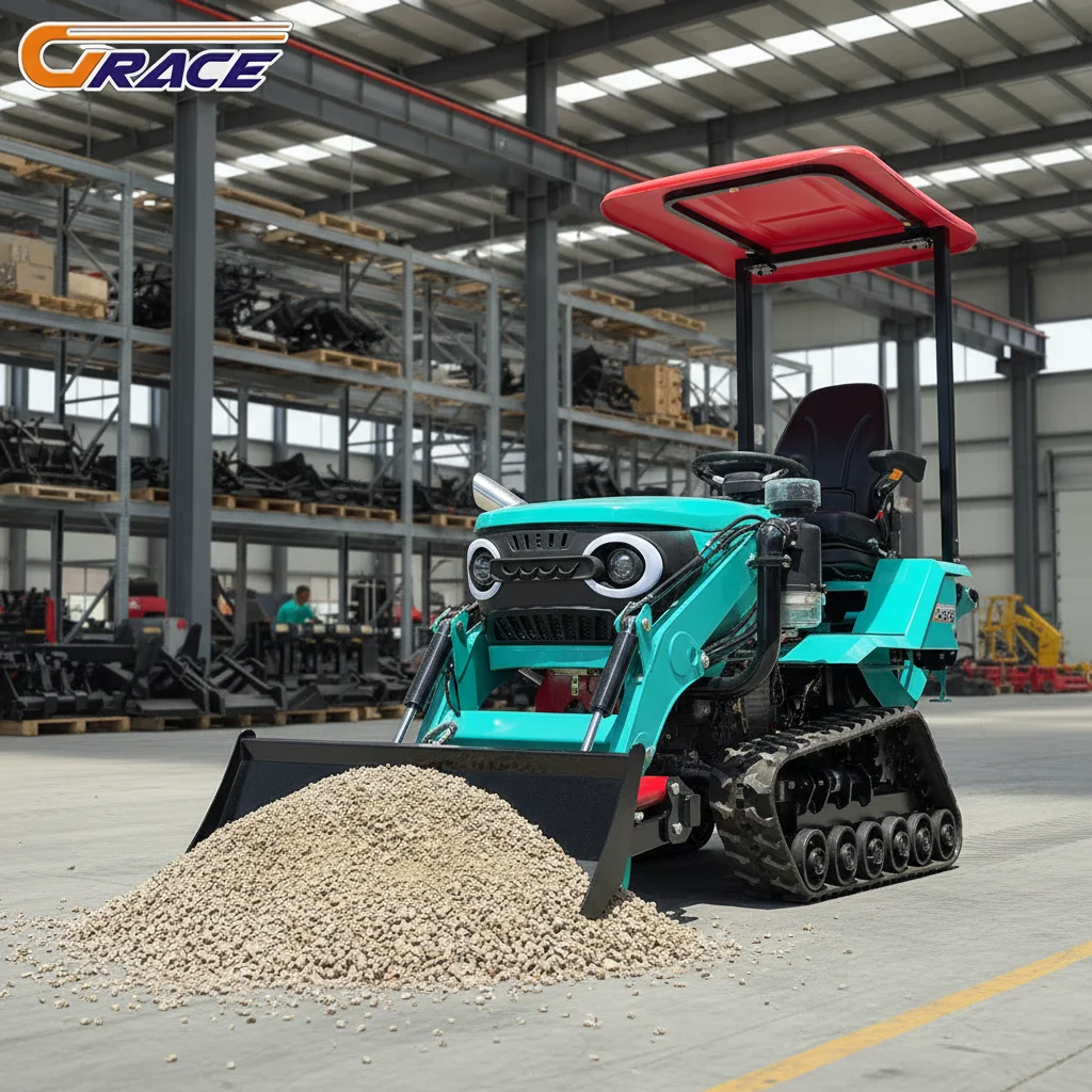 

Customize Agricultural Crawler Tractor With Various Auxiliary Tools For Farming