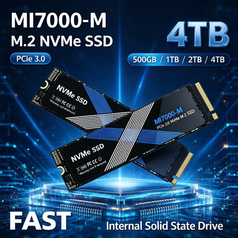 2026 New High Speed MI7000-M for Laptop Desktop PC 500GB 1TB 2TB 4TB SSD Internal Solid State Drive M.2 NVMe PCIe 3.0