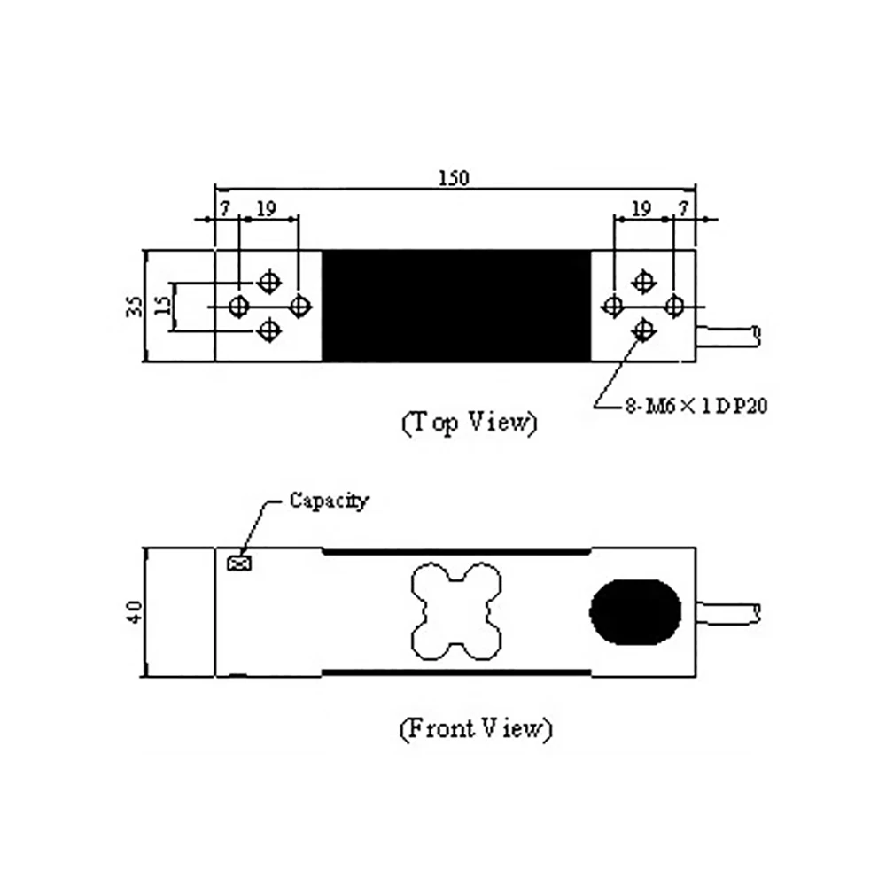 NA2 Weighing Sensor Load Cells Electronic Scale Sensor 60KG 100KG 200KG 350KG 500KG