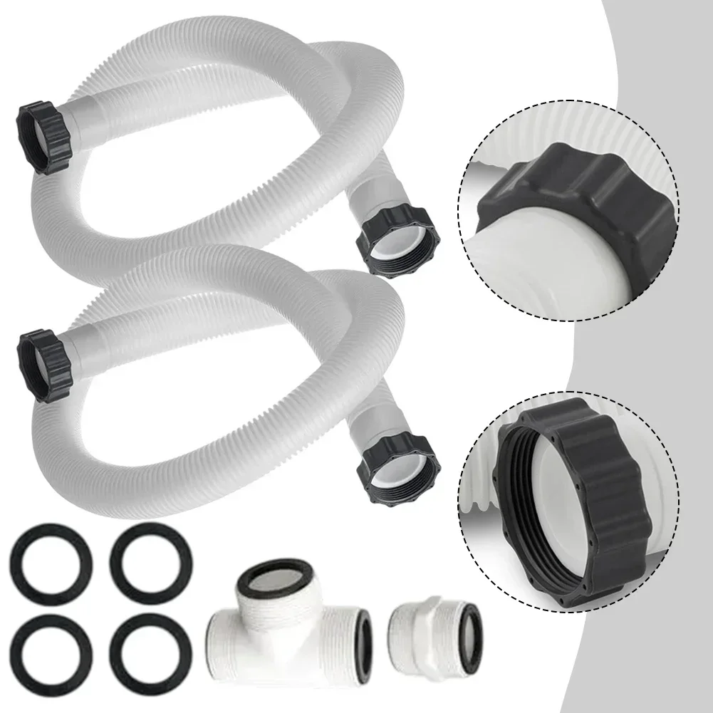 Pool Filter Pump Hose Kit For Intex Filter Pumps Saltwater For Coleman Above Ground Sand Filters 1.5 Inch Adapter Connector