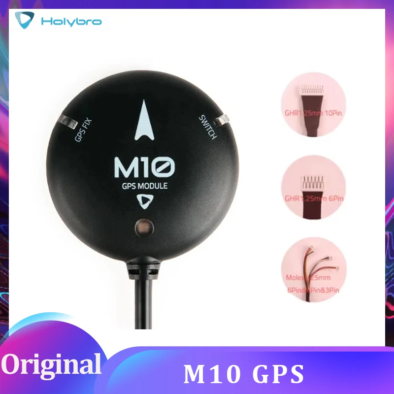 

HolyBro M10 GPS Built-in IST8310 Compass Tricolored LED Indicator Buzzer Safety Switch Patch Antenna for RC Multirotor Airplane