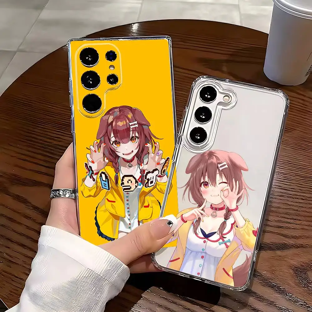 

I-Inugami K-Korone Phone Case Silicone For Samsung S30,23,21,22,20 FE lite,S10,9,PIus Note20ultra Soft Transparent