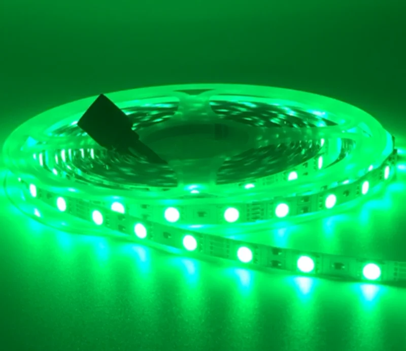 DC 5V 12V 24V 5M SMD 5050 RGB LED Strip Narrow side 6mm width PCB 60LEDs/M Flexible Light Tape Not waterproof LED Bar
