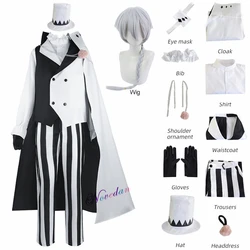 Nikolai Gogol Cosplay Costume Anime Bungou BSD Hunting Dogs Nikolai Cosplay Cloak Cape Outfit Hat Wig Halloween