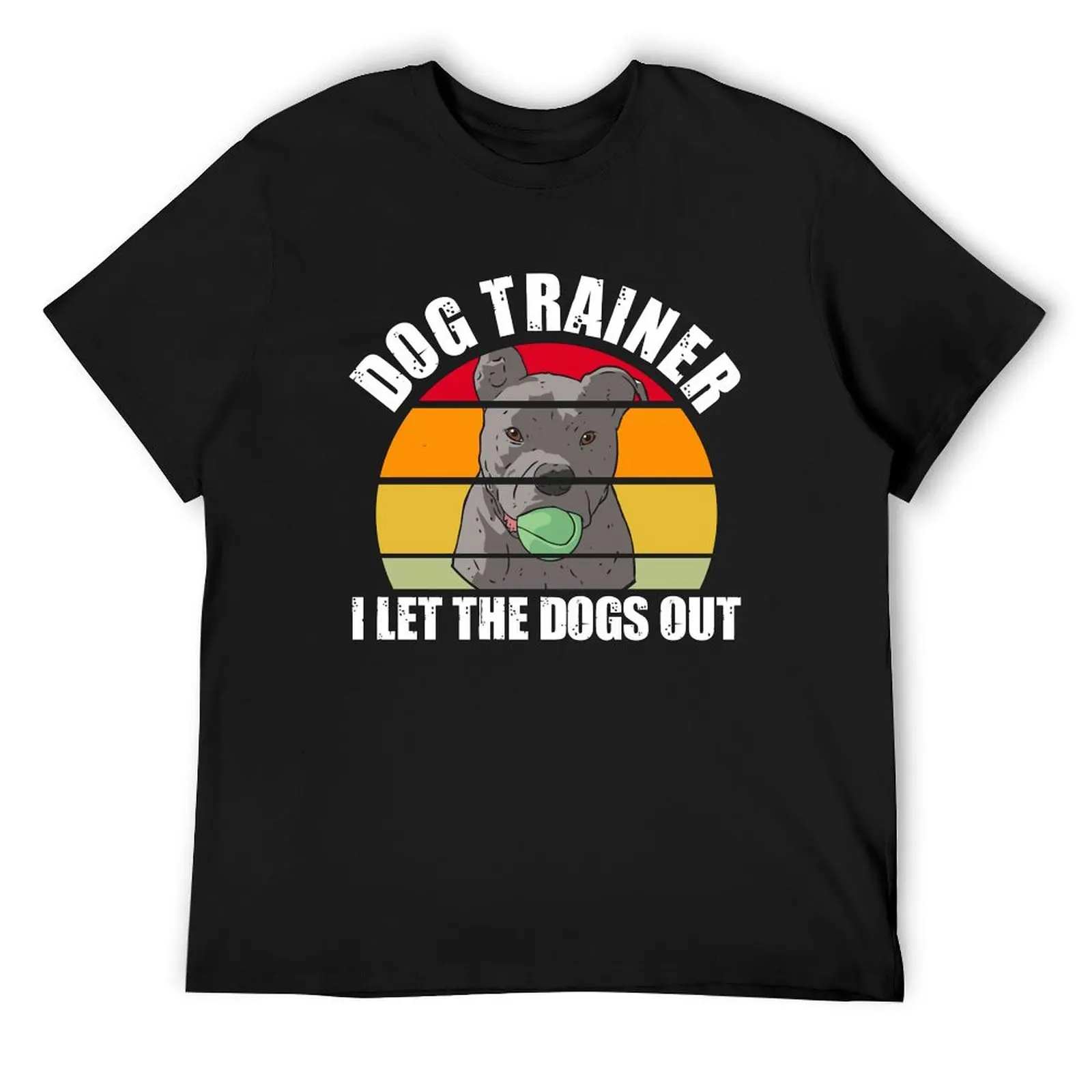 

Vintage Dog Trainer Dogs Training Animal Teaching Behavior T-Shirt summer tops graphic t shirts anime men clothing