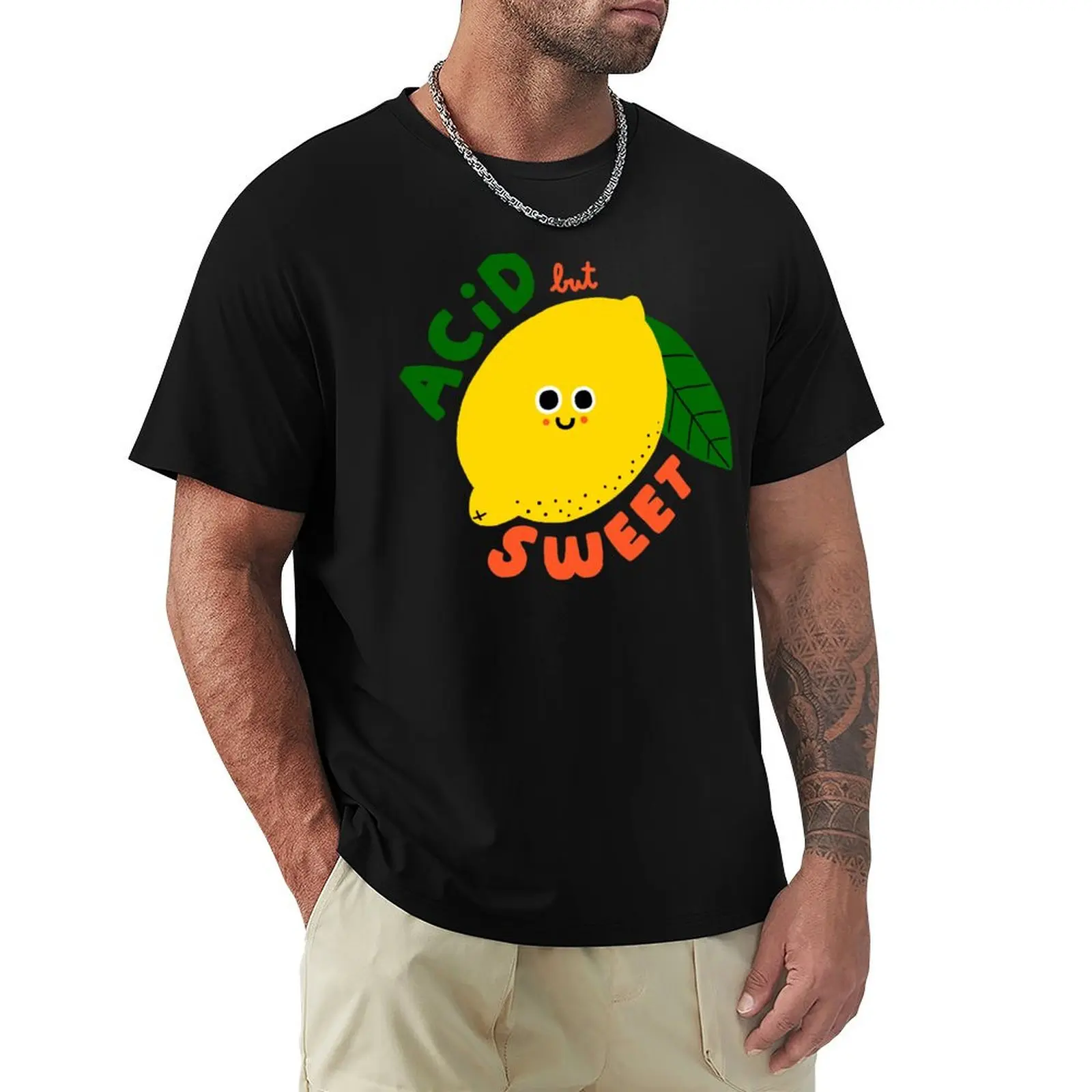 Lemon T-Shirt cotton t-shirt plain for man package T-Shirt