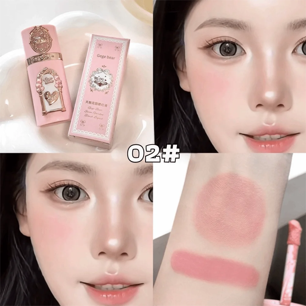 Makeup Pink Pop Liquid Blush Velvet Matte Long Lasting Apricot Tint Blusher Brighten Face Lightweight Liquid Contouring Blush