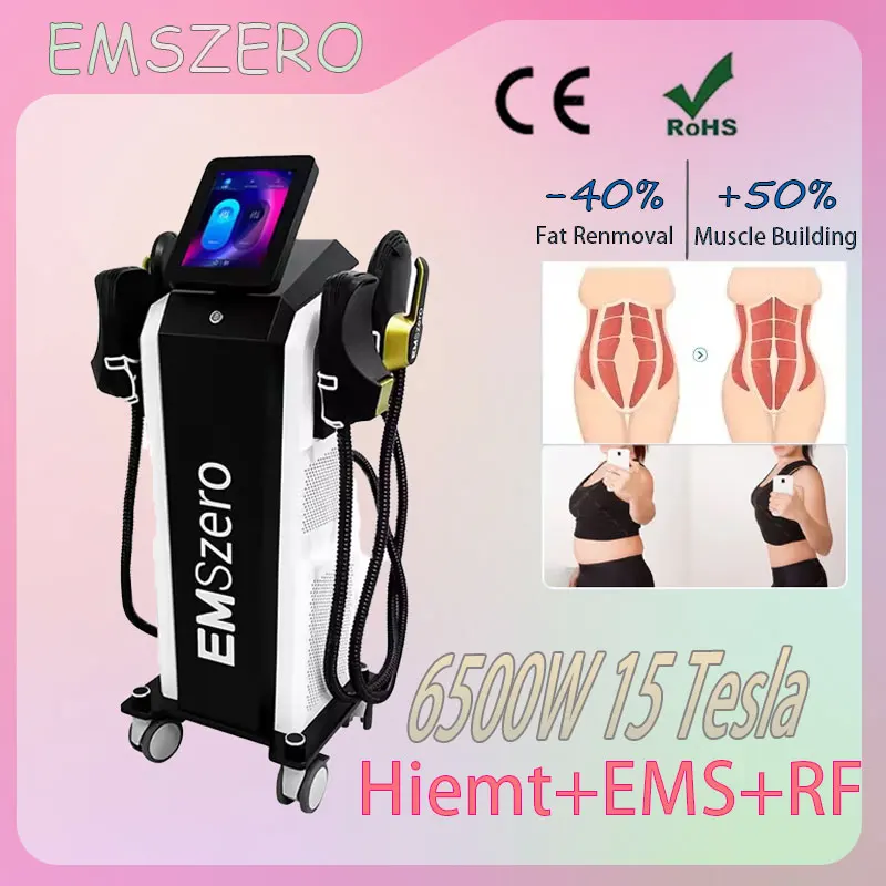 2024 EMS Shaping and Beauty Device EMSZERO RF Technology Electromagnetic Fat Removal 6500W Muscle Stimulating Machine