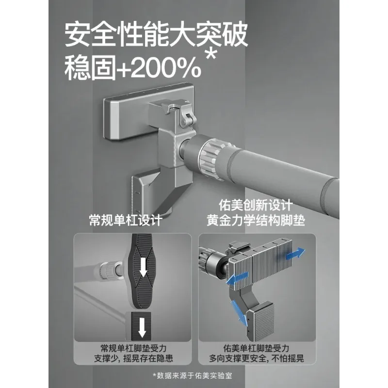No‑Drilling Door‑Frame Pull‑Up Bar, Portable Doorway Bar for Home Indoor Upper‑Body Strength Workout Training Body Building