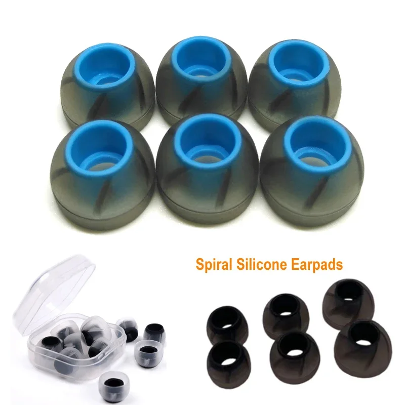 3 Pairs Spiral Sili…