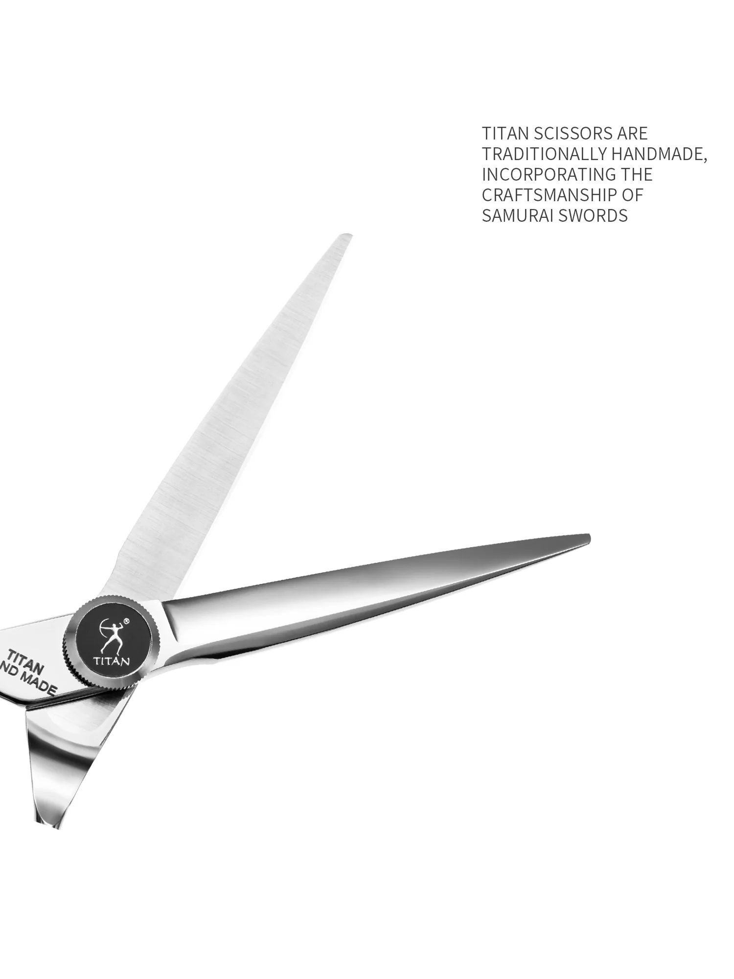TITAN Professionelle Friseurschere mit Linkshandgriff Haarschere zum Ausdünnen und Schneiden – Detail 8