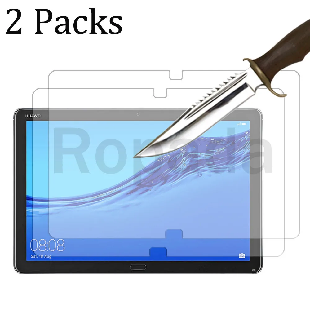 

2PCS Glass screen protector for Huawei MediaPad M5 lite 10.1 10.1‘’ tablet protective film HD Clear 9H hardness