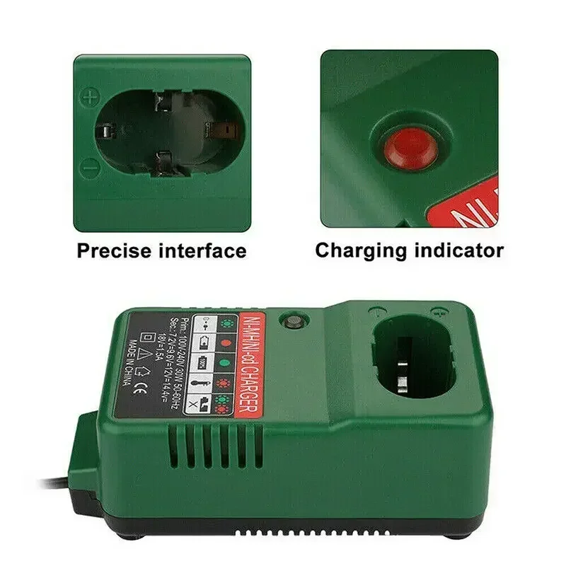 For Makita PA12 DC1804 DC1822 DC1414 Battery Charger 7.2V 9.6V 12V 14.4V 18V NI-CD&NI-MH Replacement Power Tool US EU UK AU Plug