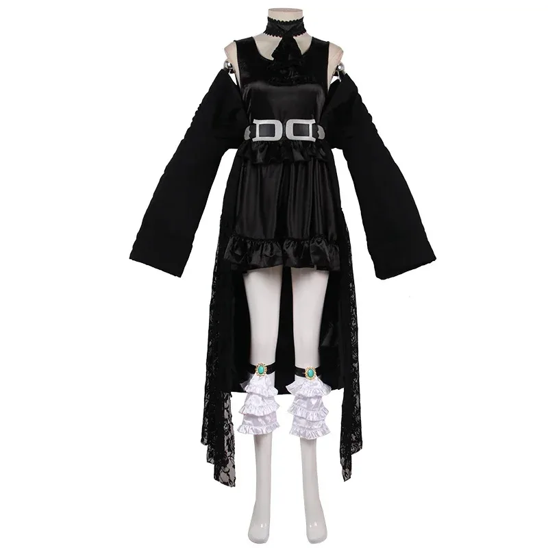 

XIV Gaia Cosplay Costumes Wig Shoes Women Girl Outfit Black Dress Halloween Carnival Costume Support Customizatio8;c'4,t;6.j'2;