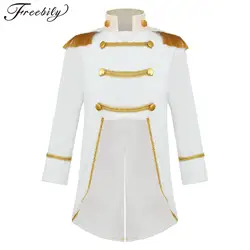 Baby Boys Halloween Prince King Cosplay Costume Long Sleeve Gold Fringe Velvet Tailcoat Carnival Royal Court Role Play Clothes