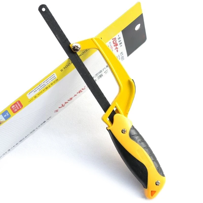 X37E Hand Hacksaw Frame Heavy Duty Adjustable Hack-saw for Steel Pipe Cutting PVC Carpentry Woodworking