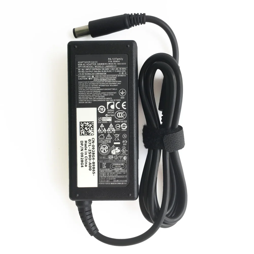 19.5V 3.34A 65W PA12 Laptop Ac Adapter Power Charger for dell E6440 E7440 E7450 310-2860 928G4 A00008 AA22850 E7470 E5430 E5440