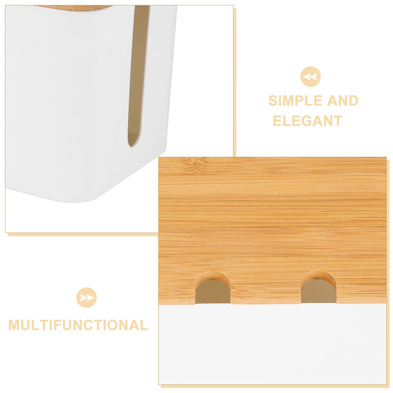 

Power Cord Organizer Cable Management Box for Desk Router Cover Exquisite Craftsmanship Long Lasting Usage Cable Management Box