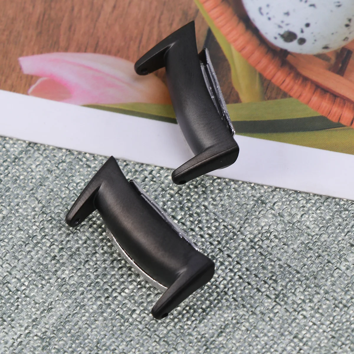 2 stuks duurzaam roestvrij staal 2 bandconnector nauwkeurige sneden veilige pasvorm voor lederen siliconen banden bandaccessoire