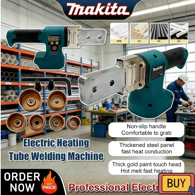 makita-electric-pipe-welding-machine-cordless-fuser-ppr-pe-18v-20v-soldering-iron-plastic-tube-pp-heating-hot-melt