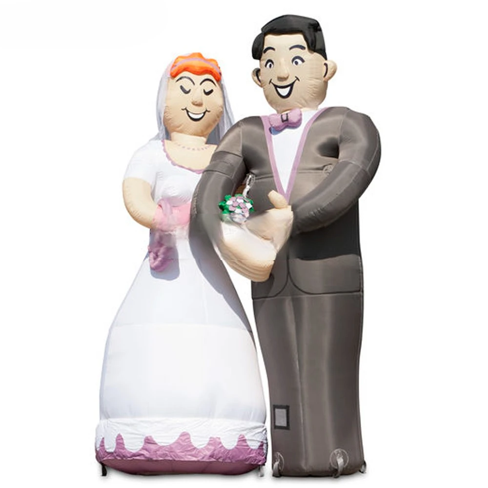 decoration with Inflatable bride and groom, wedding  inflatable couple model new fashion