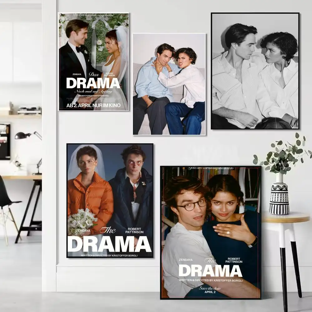 Pôster de filme T-The Drama, arte em tela sem moldura para quarto, sala de estar, banheiro, decoração de parede