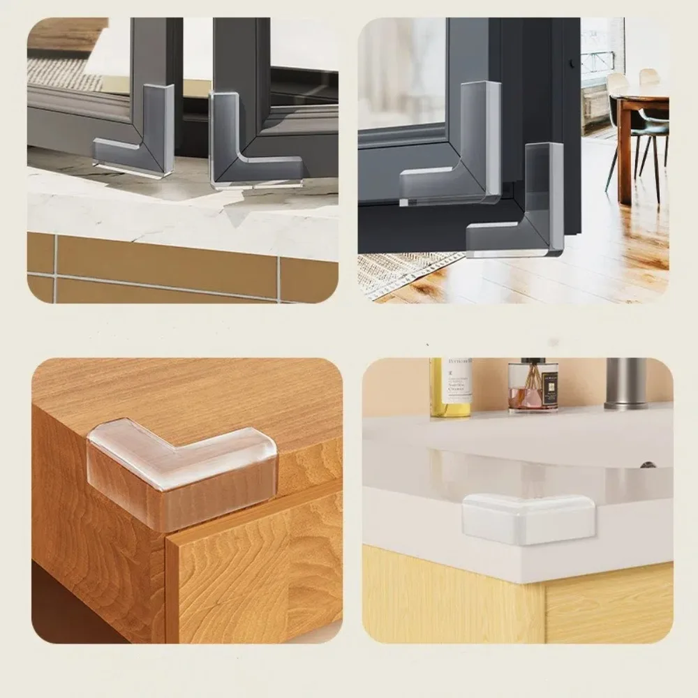 

10 шт. Универсальные прозрачные защитные уголки для столов и мебели, предотвращающие столкновения, защита от ударов