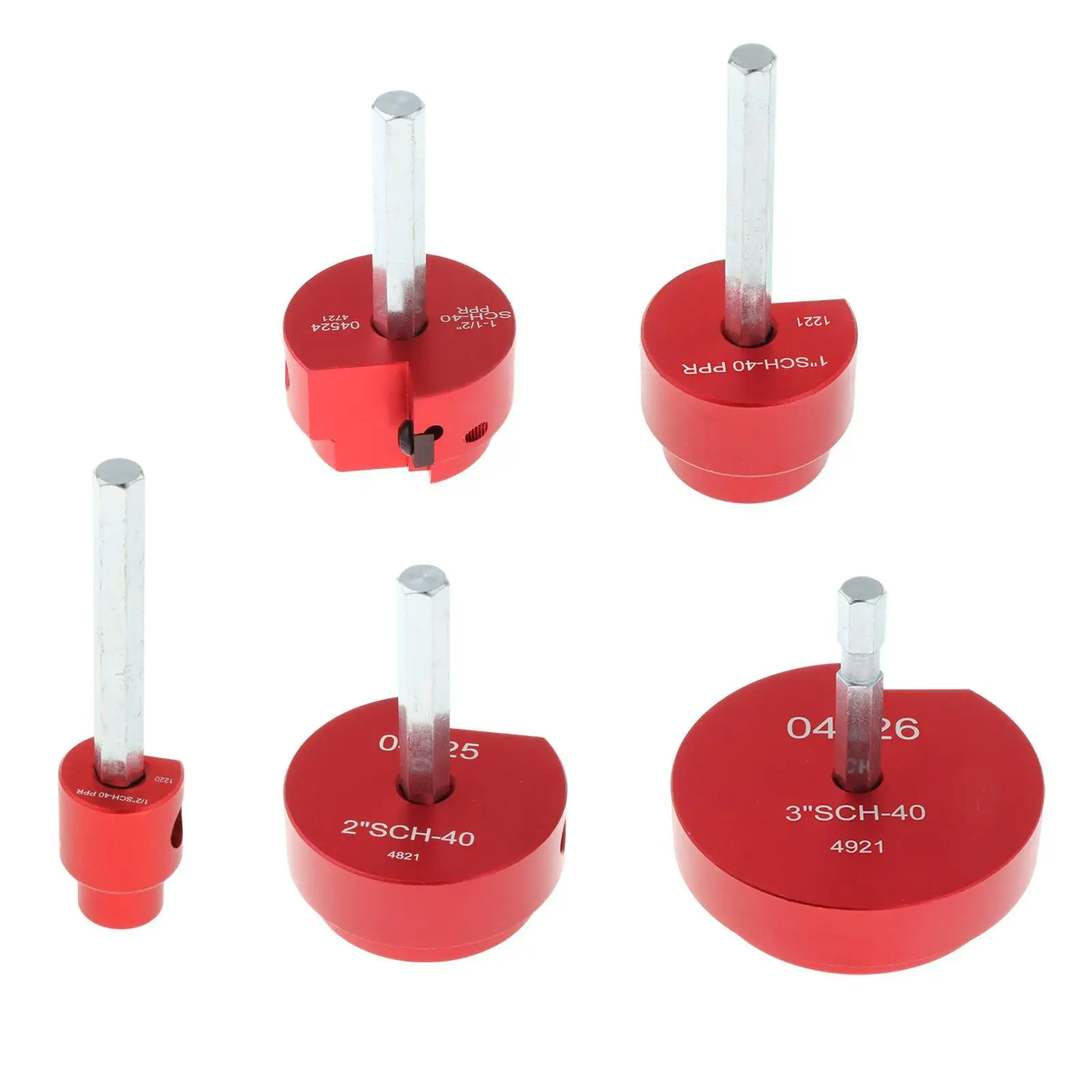 Aluminum Alloy PVC Pipe Reamer Hex Shaft Deburring Tool for Plumbing Socket Hub Removal