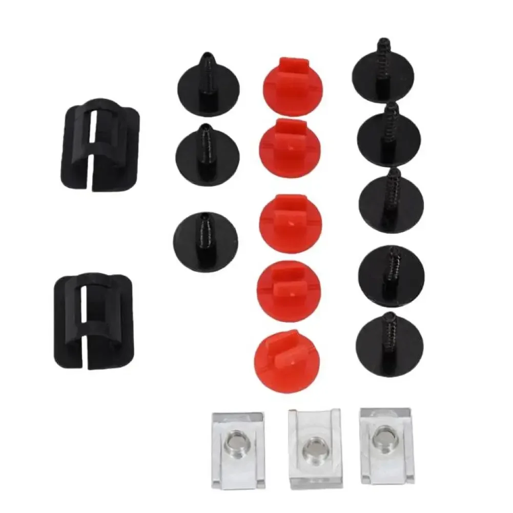 18pcs Engine Under Tray Splash Guard Mounting Set For Volvo V40 Models 2012 2019 Direct Replacement 31391440 30683256