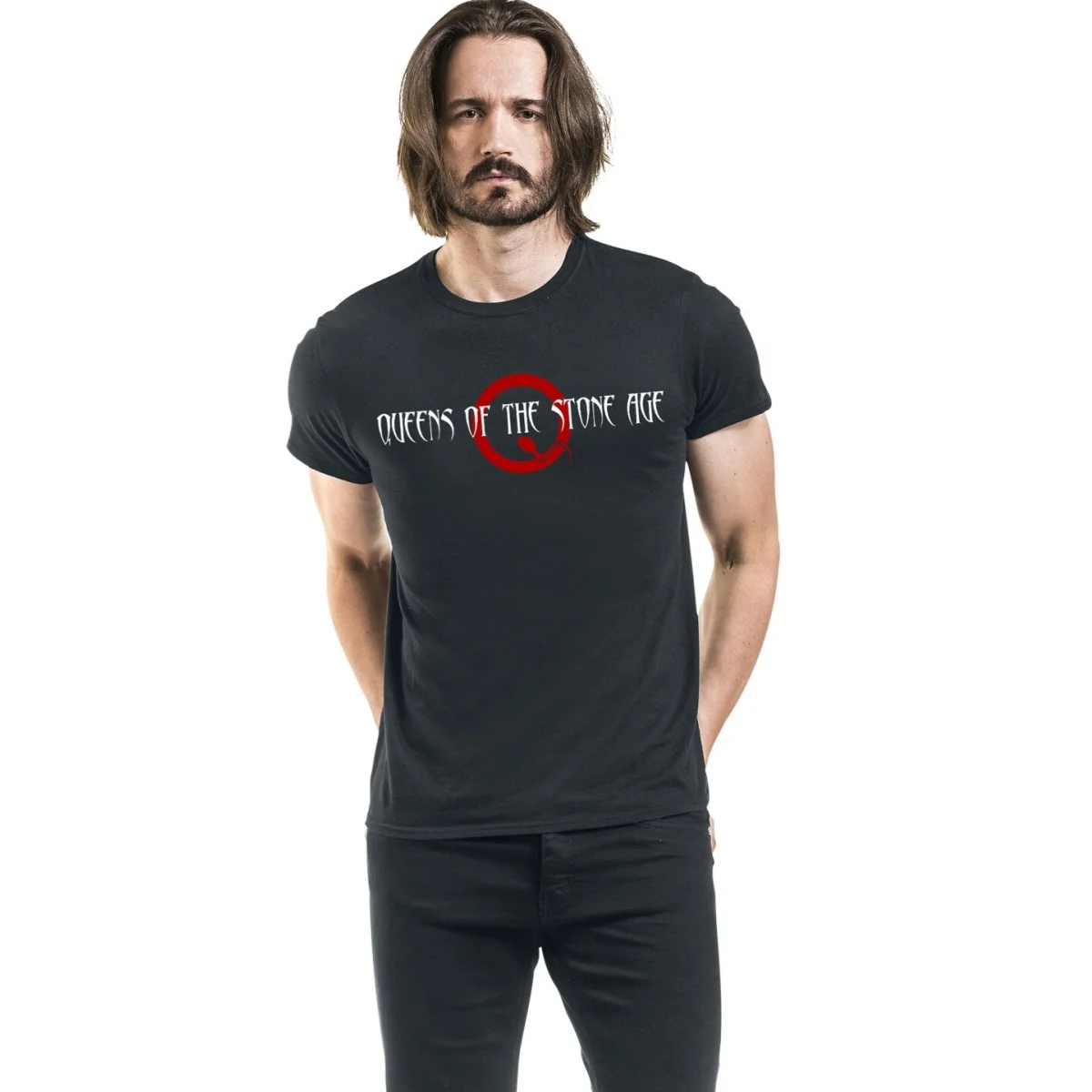 Queens of The Stone Age Graphic Cotton T-shirt Unisex Summer Short Sleeve Fashion Brand Tee Luxury Casual Vintage Tees view 3