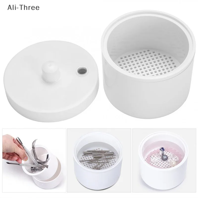 กล่องฆ่าเชื้อและทำความสะอาดหัวเจียรเล็บ 1 ชิ้น อุปกรณ์เสริมสำหรับเครื่องตัดเล็บ อุปกรณ์ทำเล็บ