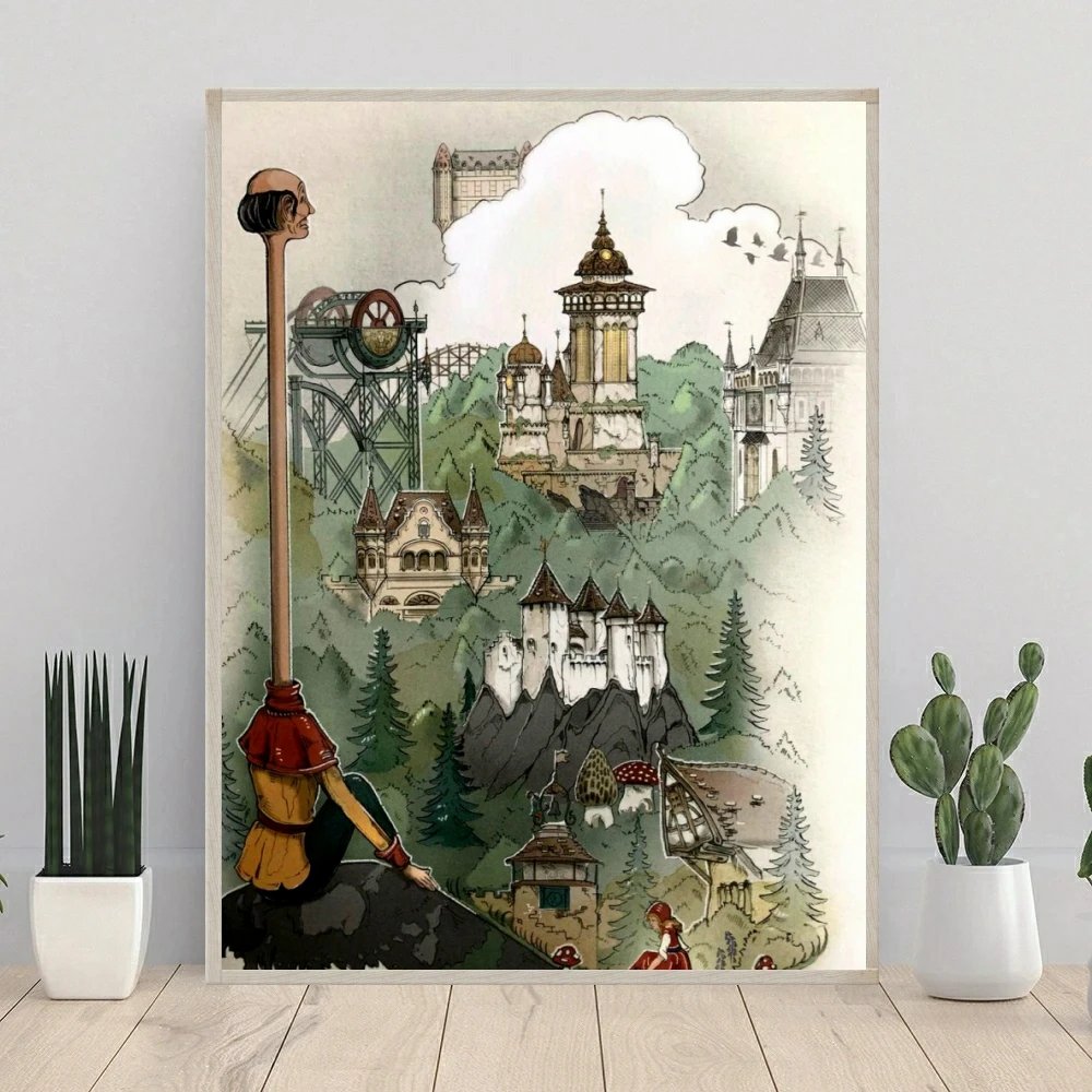 Netherlands Efteling Park 5D DIY AB Diamond Painting Mosaic Fantasy Children's Paradise Landscape Cross Stitch Home Decor Gift