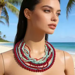 New Baroque Multi Layer Fashion Retro Ethnic Style Necklace