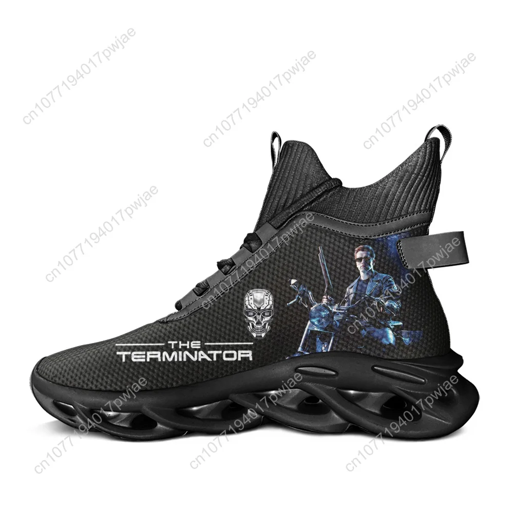 Movie Terminator A-Arnold S-Schwarzenegger High Top Flats Sneakers Mens Womens Sports Custom Shoes casual running shoes view 2