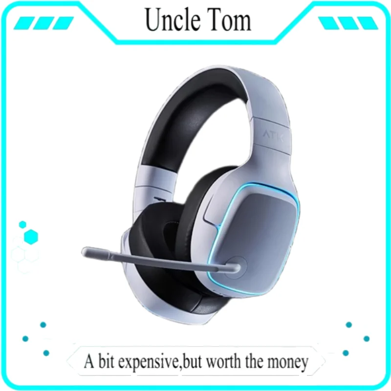 

Atk M1 Gaming Headwear Noise Cancelling Earphones Microphone Three Connection Modes Pc 7.1 Channel 1200mah Long Battery Life