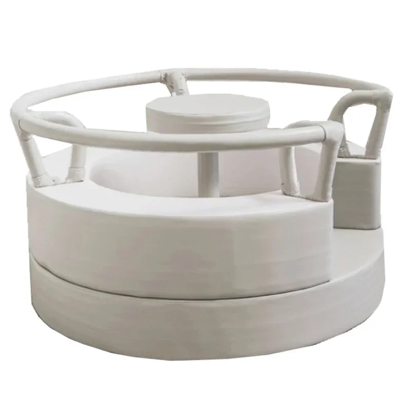 

China white pastel 1~6 kids soft play merry go round outdoor rental spin seat soft play carousel child party electric soft play