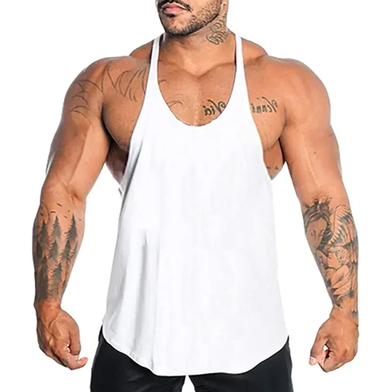 Kamizelki do biegania męska bluza bez rękawów podkoszulki gimnastyczne szelki Tank Top do Fitness koszulka do kulturystyki odzież do ćwiczeń mięśniowych