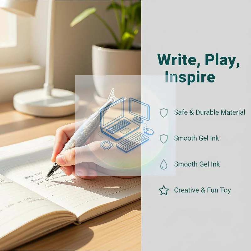 Cute Ocean Fish Gel Pen, Novelty 0.5mm Kawaii Writing Pen, Creative Stationery Gift for School Office Supplies
