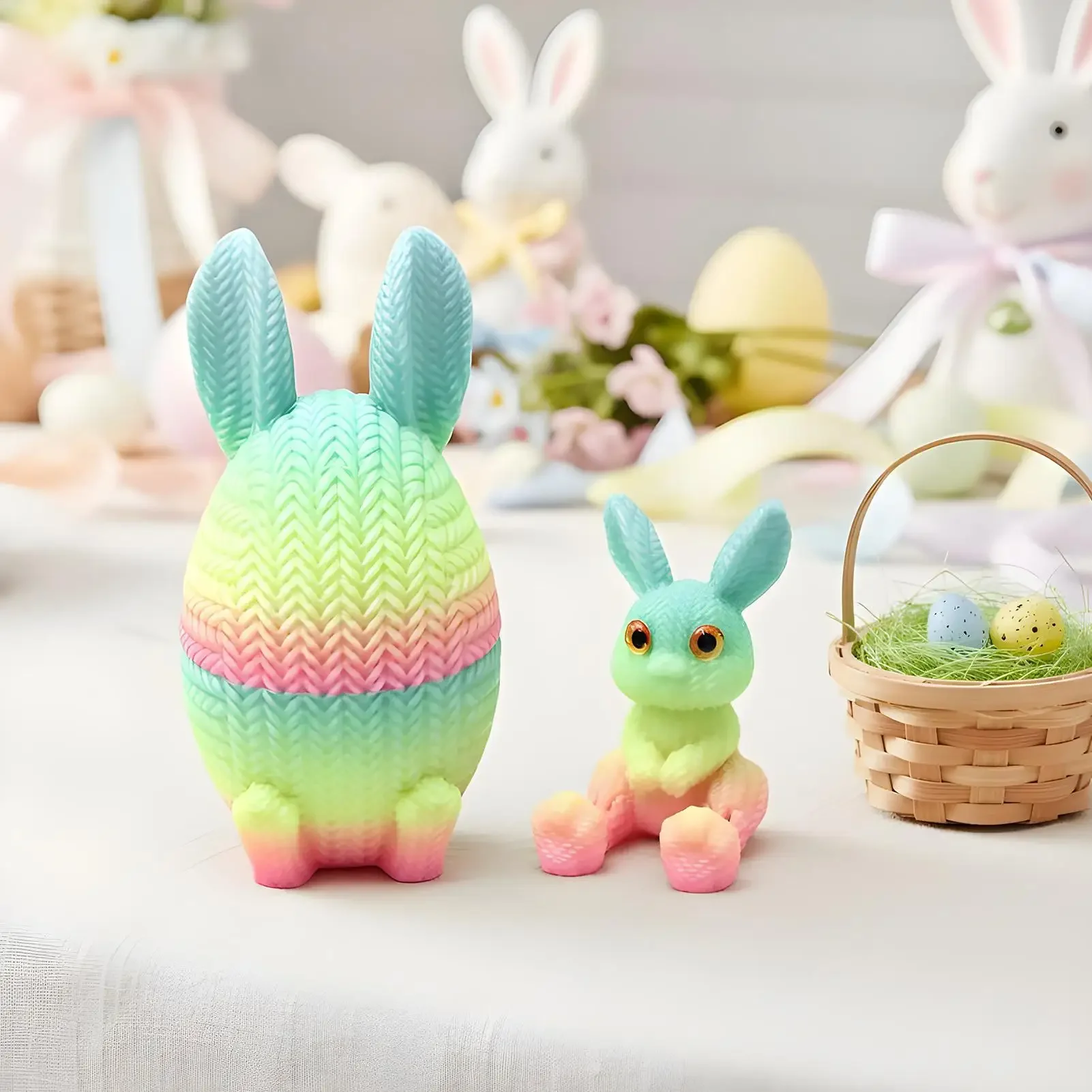 3D-geprint ei paasdecor ornamenten creatief cadeau simulatie dierenspeelgoed capsule speelgoed nieuwigheid vitrinekast dressing