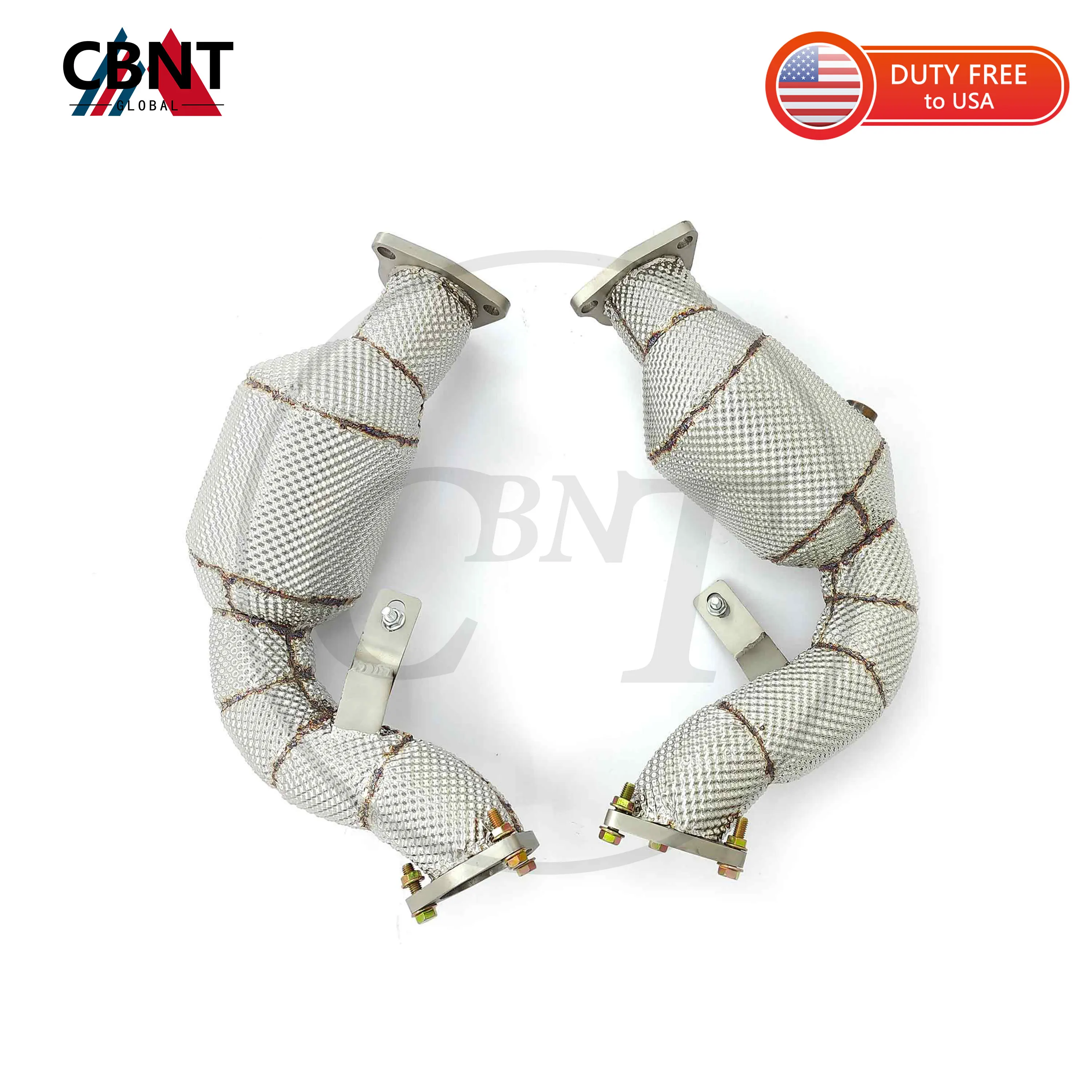 

CBNT For Audi A6 A7 C7 3.0T Exhaust Downpipe with Catalytic Converter Catted/Catless Exhaust-headers Performance Exhaust-pipe