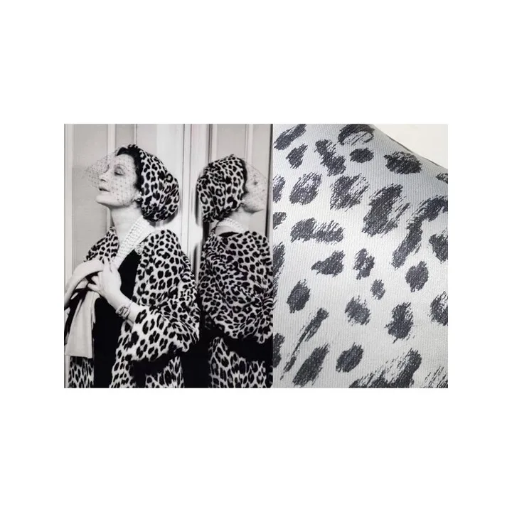 Trendy gray-blue ocelot texture throw pillow waist pillow silk texture satin pillow pair